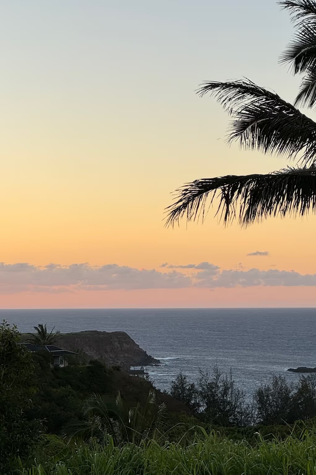 Bobby and Belu together at sunset during their long-distance years